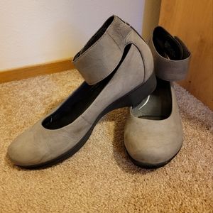 Dansko Lulu Wedge ankle strap shoes